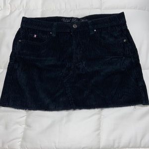 Medium US POLO Corduroy blue mini skirt